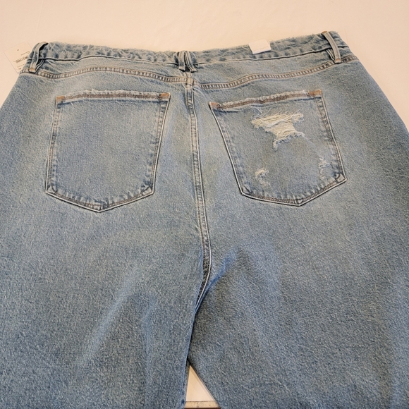 Good American The Weekender High-rise Straight Jean blue Indigo342 Size 22 NEW! - Picture 13 of 14